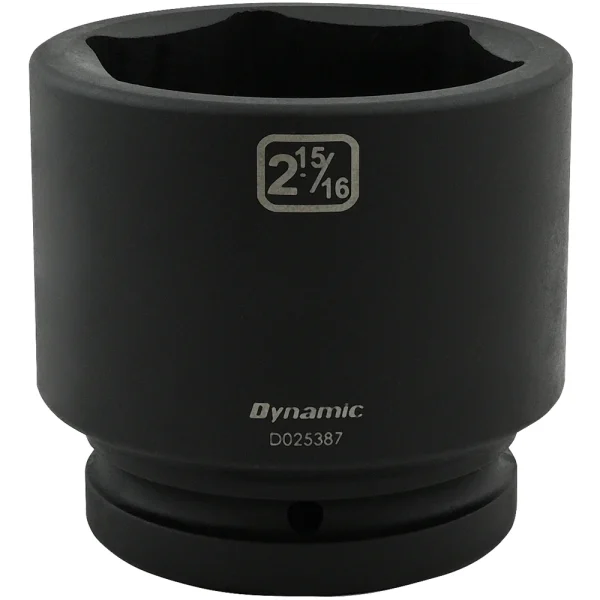 Dynamic Tools 2-15/16'' X 1" Drive, 6 Point Standard Length, Impact Socket (D025387)
