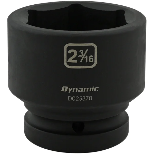 Dynamic Tools 2-3/16'' X 1" Drive, 6 Point Standard Length, Impact Socket (D025370)
