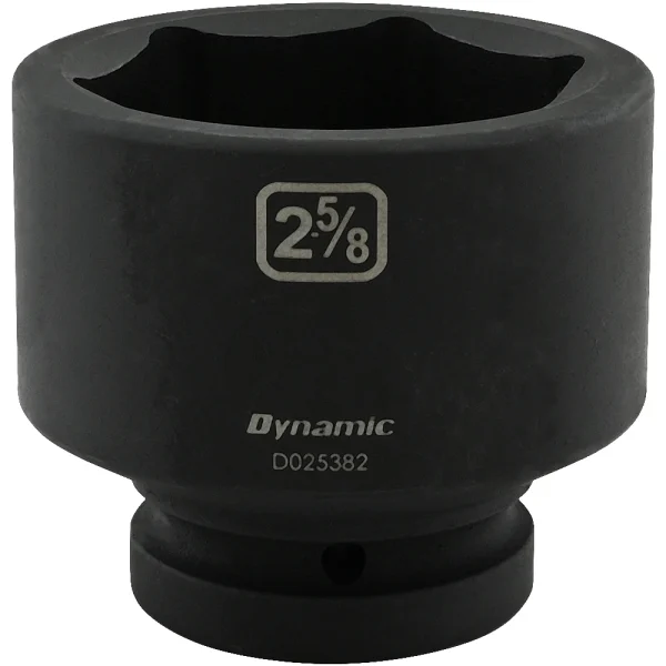 Dynamic Tools 2-5/8'' X 1" Drive, 6 Point Standard Length, Impact Socket (D025382)
