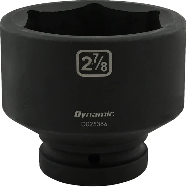 Dynamic Tools 2-7/8'' X 1" Drive, 6 Point Standard Length, Impact Socket (D025386)