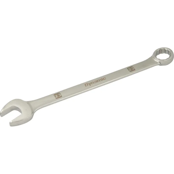 Dynamic Tools 23mm 12 Point Combination Wrench, Mirror Chrome Finish (D074123)