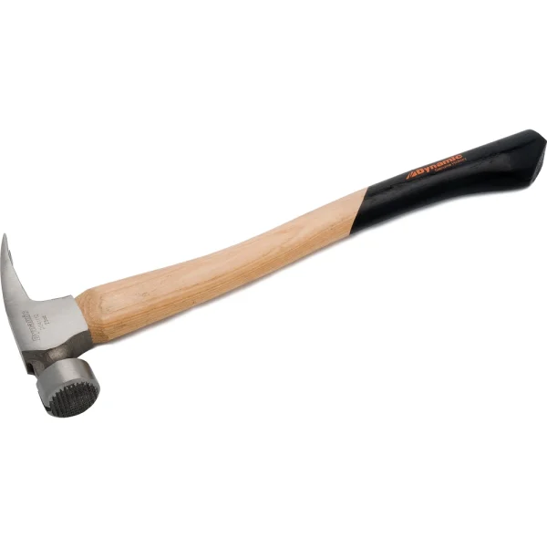 Dynamic Tools 25oz Framing Hammer Milled Face, Hickory Handle (D041110)