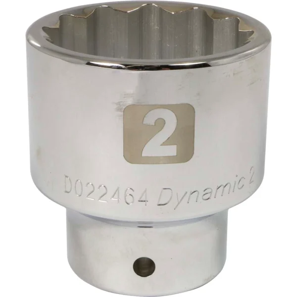 Dynamic Tools 3/4" Drive 12 Point SAE, 2" Standard Length, Chrome Finish Socket (D022464)