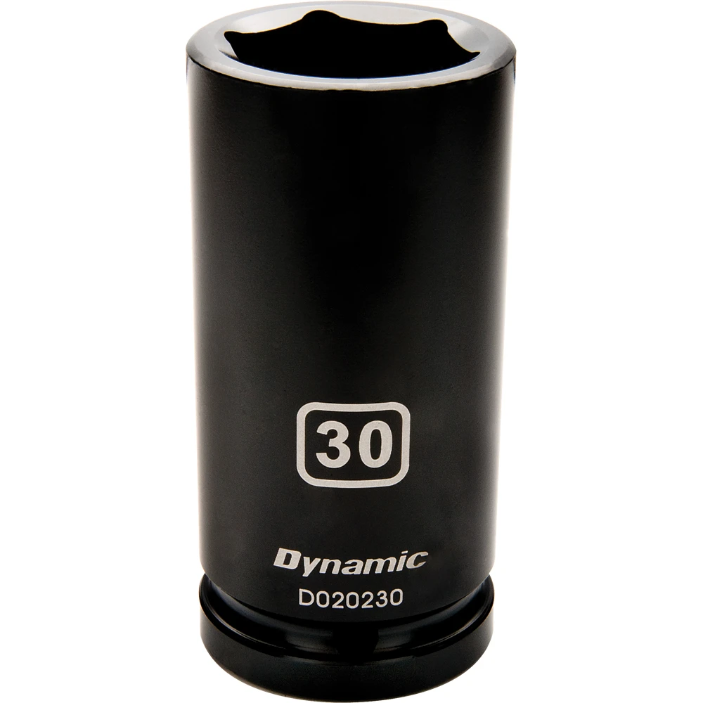 Dynamic Tools 3/4" Drive 6 Point Metric, 30mm Deep Length, Impact Socket (D020230)