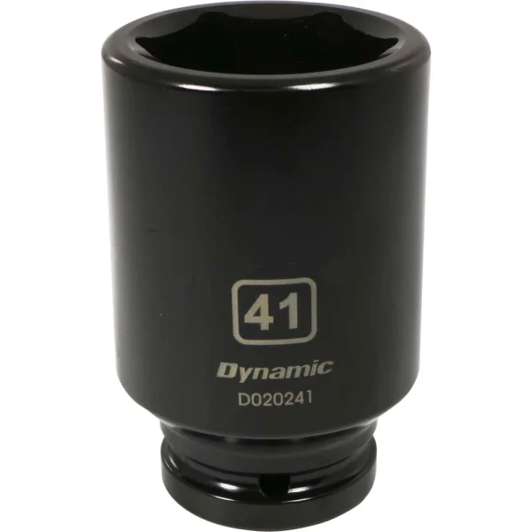 Dynamic Tools 3/4" Drive 6 Point Metric, 41mm Deep Length, Impact Socket (D020241)