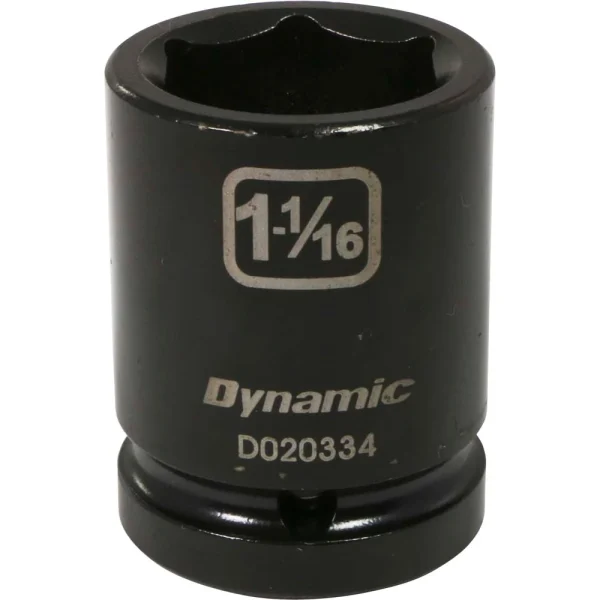 Dynamic Tools 3/4" Drive 6 Point SAE, 1-1/16" Standard Length, Impact Socket (D020334)