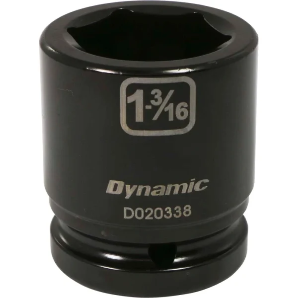 Dynamic Tools 3/4" Drive 6 Point SAE, 1-3/16" Standard Length, Impact Socket (D020338)