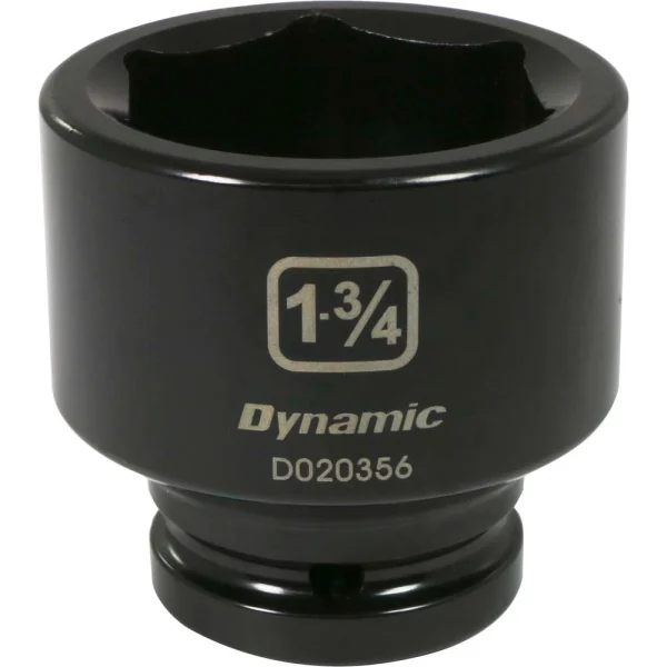 Dynamic Tools 3/4" Drive 6 Point SAE, 1-3/4" Standard Length, Impact Socket (D020356)