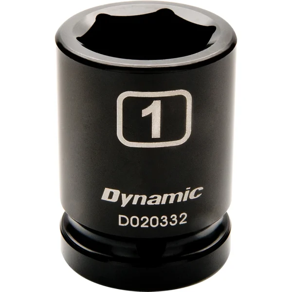 Dynamic Tools 3/4" Drive 6 Point SAE, 1" Standard Length, Impact Socket (D020332)