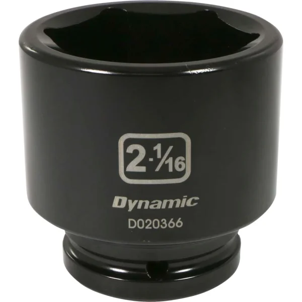 Dynamic Tools 3/4" Drive 6 Point SAE, 2-1/16" Standard Length, Impact Socket (D020366)