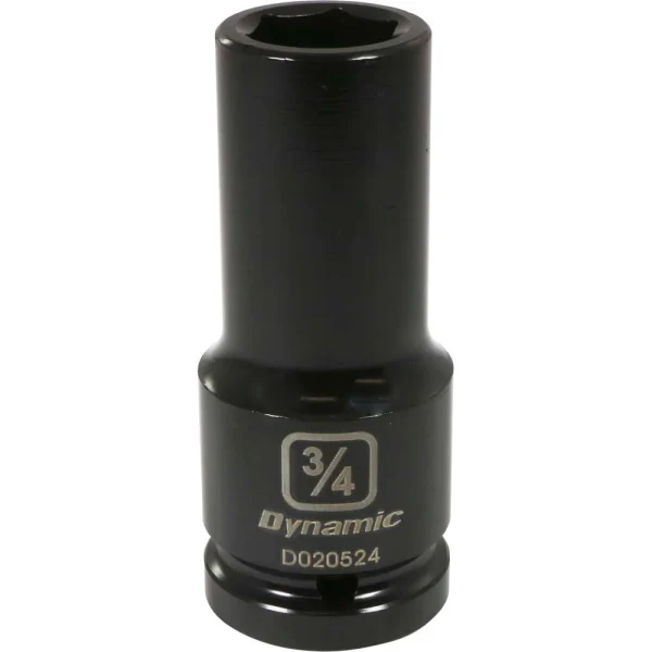 Dynamic Tools 3/4" Drive 6 Point SAE, 3/4" Deep Length, Impact Socket (D020524)