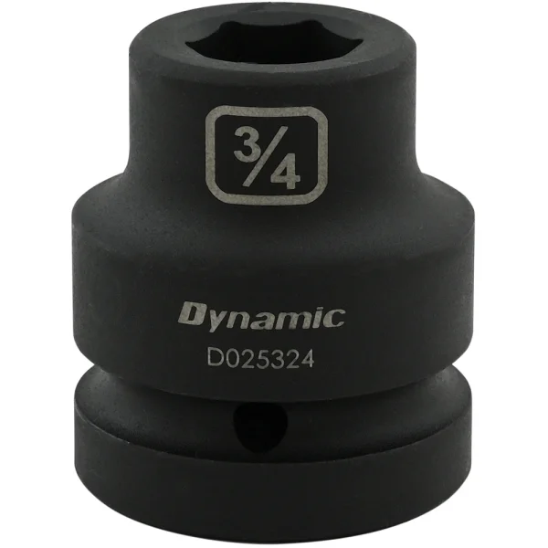 Dynamic Tools 3/4'' X 1" Drive, 6 Point Standard Length, Impact Socket (D025324)