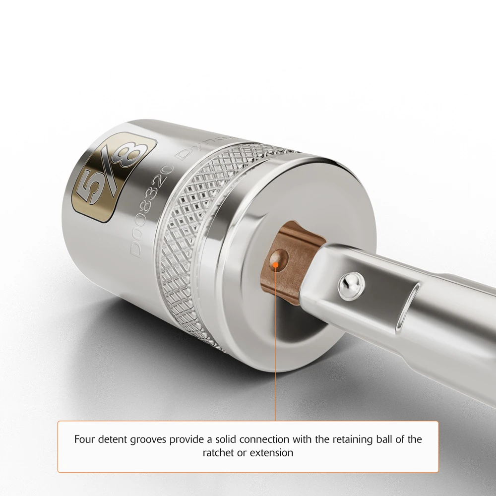 Dynamic Tools 3/8" Drive 12 Point SAE, 1/2" Standard Length, Chrome Finish Socket (D009416) — product image 6