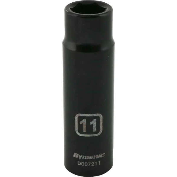 Dynamic Tools 3/8" Drive 6 Point Metric, 11mm Deep Length, Impact Socket (D007211)