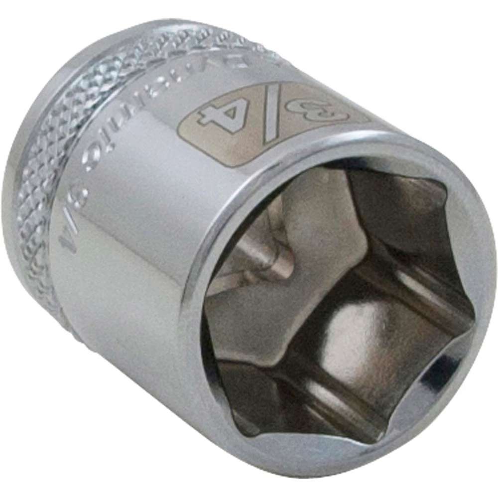 Dynamic Tools 3/8" Drive 6 Point SAE, 3/8" Standard Length, Chrome Finish Socket (D008312) — product image 3
