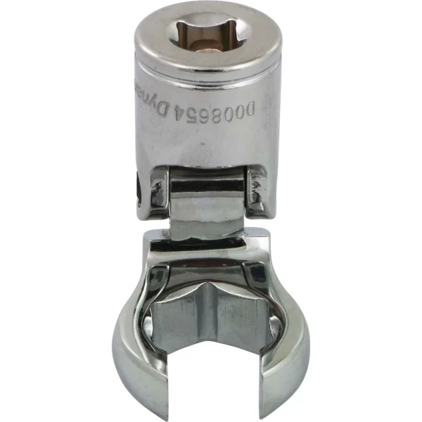 Dynamic Tools 3/8" Drive SAE 3/4" Flex Head, Crow Foot Flare Nut Socket, Chrome Finish (D008654)