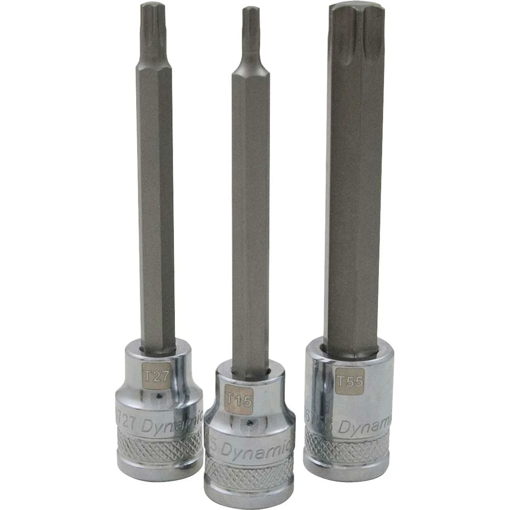 Dynamic Tools 3/8" Drive Torx® Head, T55 Long Bit, Chrome Finish Socket (D006755) — product image 3