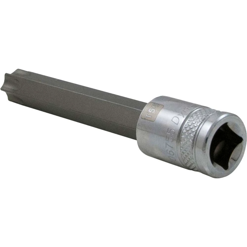 Dynamic Tools 3/8" Drive Torx® Head, T55 Long Bit, Chrome Finish Socket (D006755) — product image 5