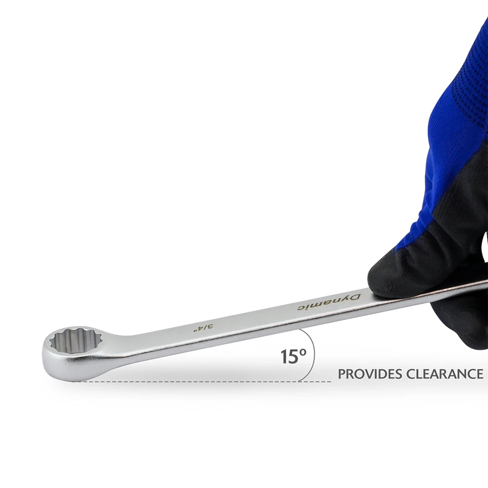 Dynamic Tools 30mm 12 Point Combination Wrench, Contractor Series, Satin Finish (D074430) — product image 5