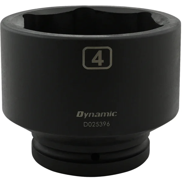 Dynamic Tools 4'' X 1" Drive, 6 Point Standard Length, Impact Socket (D025396)