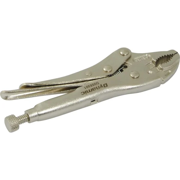 Dynamic Tools 5" Locking Pliers, Curved Jaws With Wire Cutter (D055301)