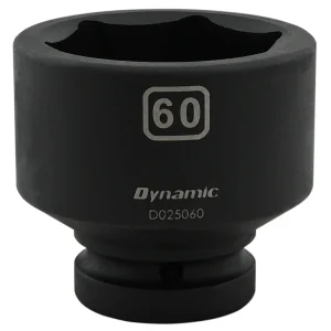 Dynamic Tools 60mm X 1" Drive, 6 Point Standard Length, Impact Socket (D025060)