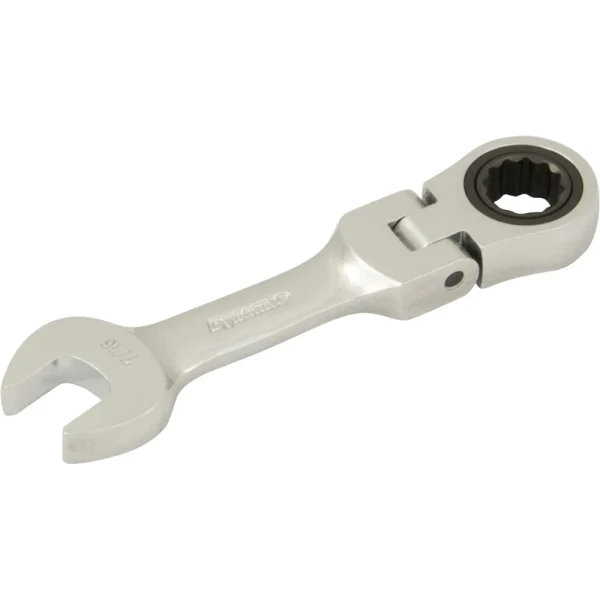 Dynamic Tools 7/16" Stubby Flex Head Ratcheting Wrench (D076214)