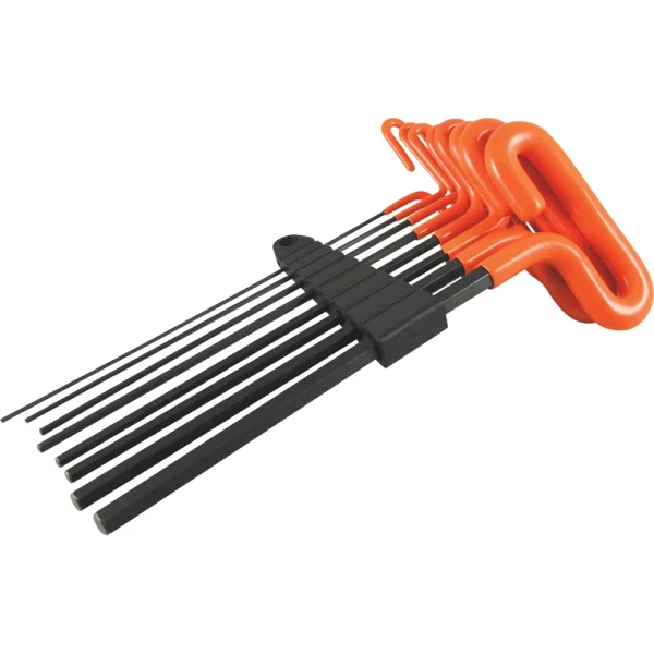 Dynamic Tools 8 Piece 9" Long Loop Handle, SAE Hex Key Set, 5/64" - 3/8" (D043420)