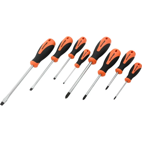 Dynamic Tools 8 Piece Assorted Screwdriver Set, Comfort Grip Handles (D062510)