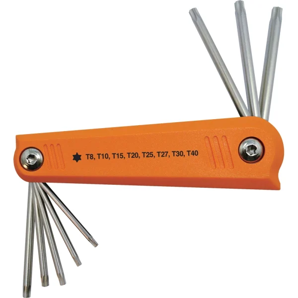 Dynamic Tools 8 Piece Torx® Folding Hex Key Set, T8 - T40 (D043209)
