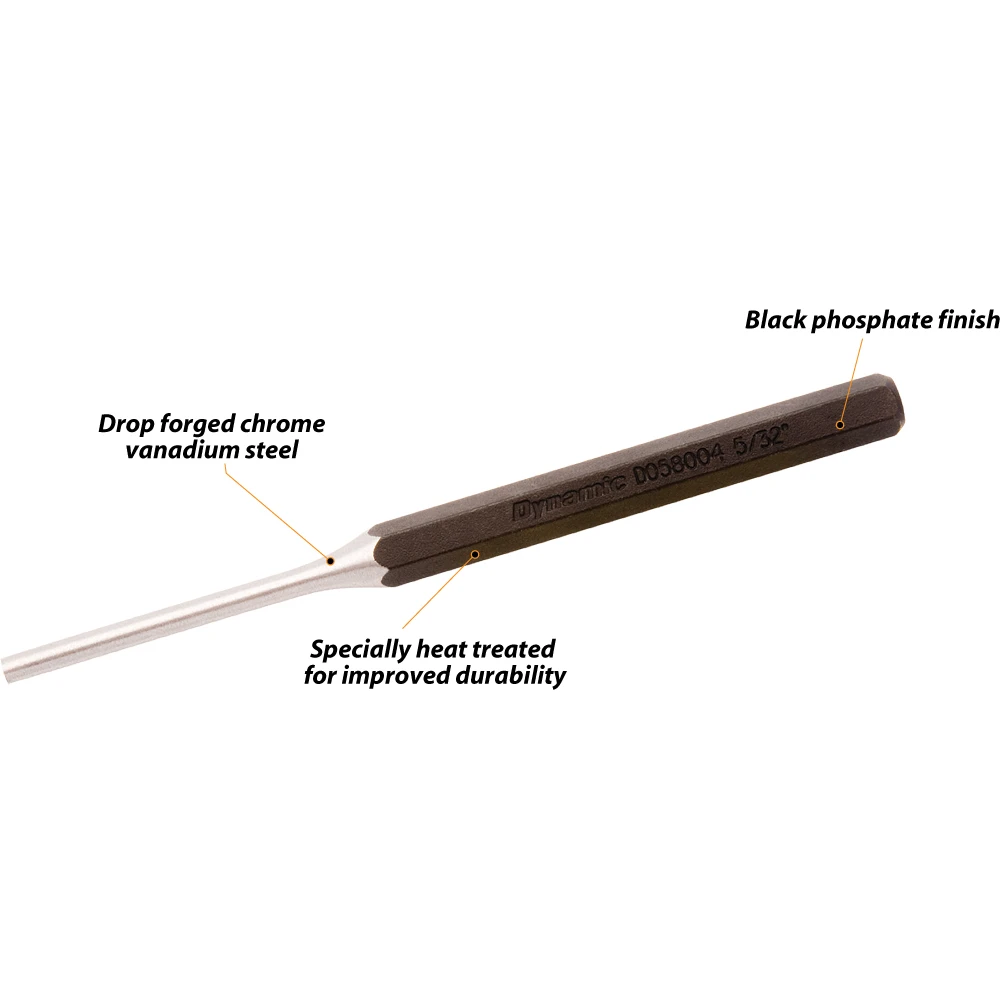 Dynamic Tools Pin Punch, 3/32" X 1/4" X 4-1/4" Long (D058002) — product image 3
