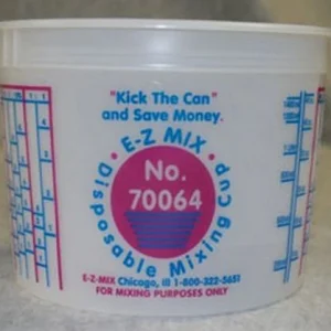 E-Z Mix 70064 2-Quart Plastic Mixing Cups, box of 50