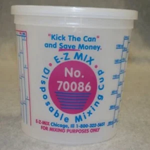 E-Z Mix 70086 2-1/2-Quart Plastic Mixing Cups, box of 25