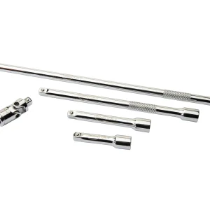 Eastwood 1/4 Inch Drive 5pc Extension Set with Universal Joint and Holder Rail (32177)
