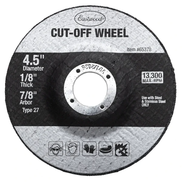 Eastwood 1/8 Inch Depressed Center Cut Off Wheel - 5 Pack (65378)