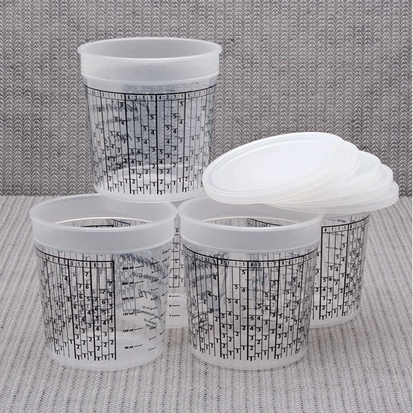 Eastwood 1 Pint Universal Mixing Cups for Paints and Solvents Set of 5 (51201)