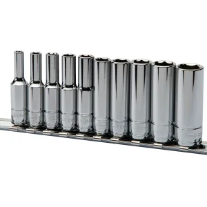 Eastwood 10pc - 1/4 Inch Drive SAE Deep Socket Set (32174)