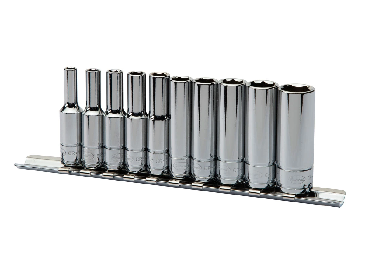 Eastwood 10pc - 1/4 Inch Drive SAE Deep Socket Set (32174)