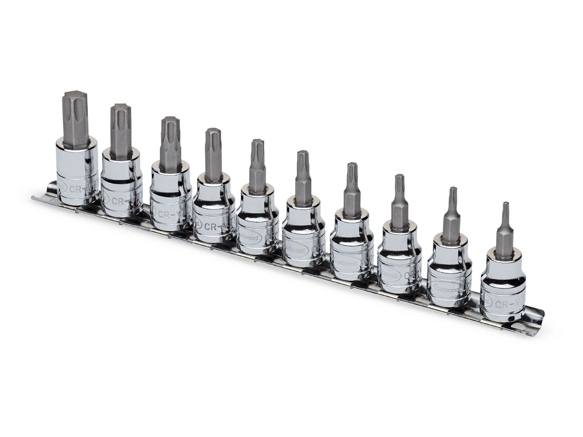 Eastwood 10pc - 3/8 Inch Drive Torx Bit Set with S2 Tool Steel (32164)