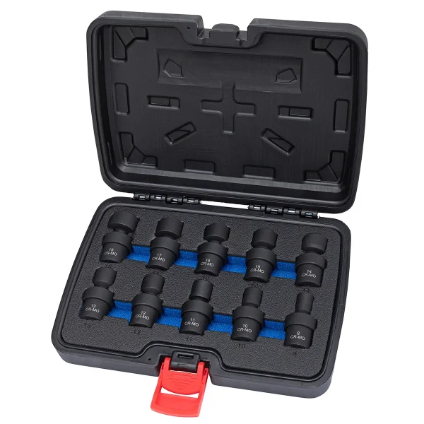 Eastwood 10pc 3/8 Inch Metric Impact Swivel Socket Set (60369)