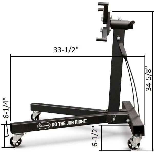Eastwood 1200lb Engine Stand Steel Construction (33915) — product image 4