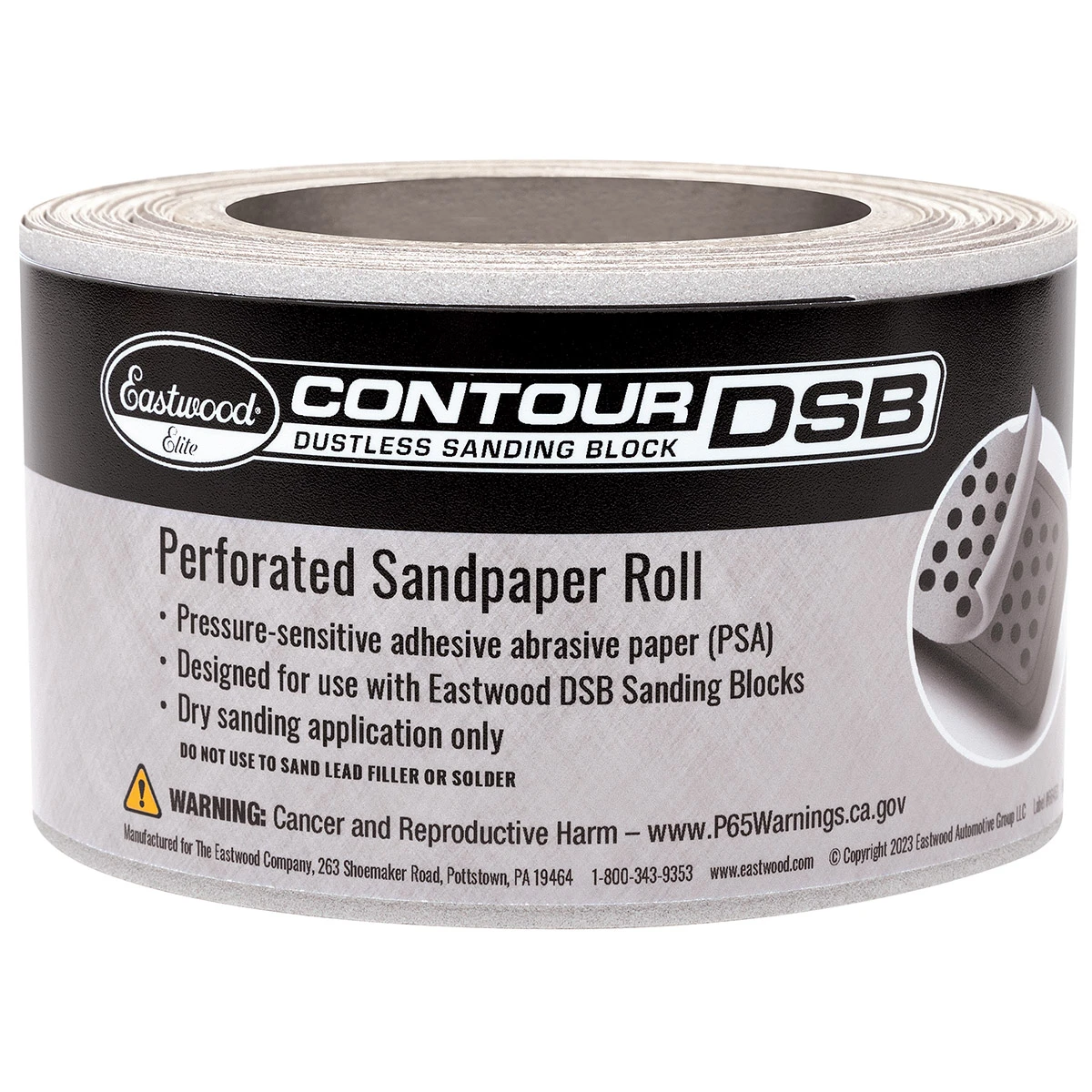 Eastwood 180 Grit PSA Sandpaper for Eastwood Elite Contour DSB Dustless Sanding Blocks (65488)
