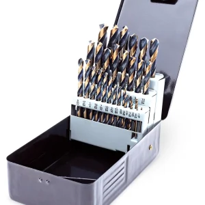 Eastwood 29 Piece High-Speed Steel Drill Bit Set with Metal Storage Case (33114)