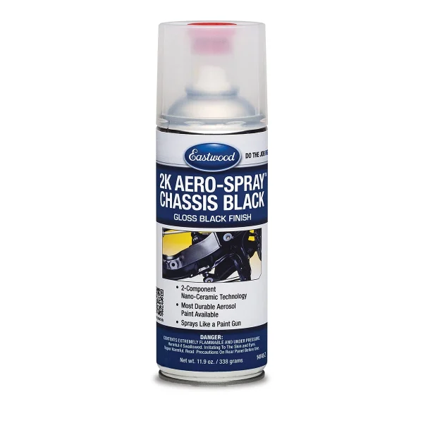 Eastwood 2K AeroSpray Ceramic Chassis Black Spray Paint (14145Z, 14146Z)