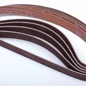 Eastwood 3/8 Inch x 13 Inch Sanding Belts Set of 5 for Metal Polishing (31461, 31460)
