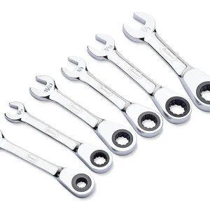 Eastwood 6pc Stubby SAE Ratcheting Wrench Set (32483)