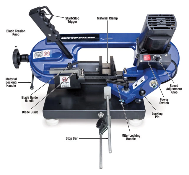 Eastwood Benchtop Metal Cutting Bandsaw (20237) — product image 2