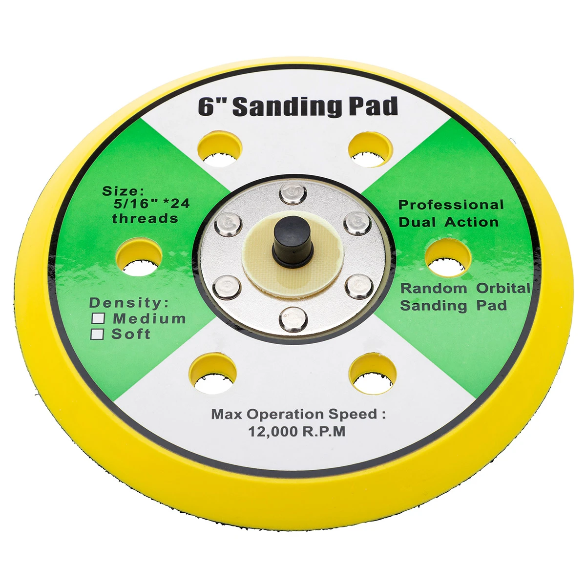 Eastwood Concours 6 Inch Backer Plate for 6 Pads (66344)