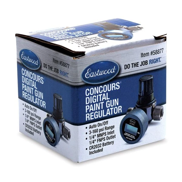 Eastwood Concours Digital Paint Gun Regulator with LCD Screen and 160 PSI Range (58877) — product image 2