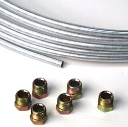 Eastwood Fuel and Transmission Line Tubing w/ 6 OE Fittings 25FT 3/8IN (49067)